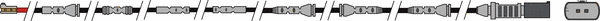 Warning Contact, brake pad wear