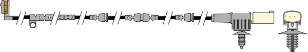 Warning Contact, brake pad wear (JCW227)