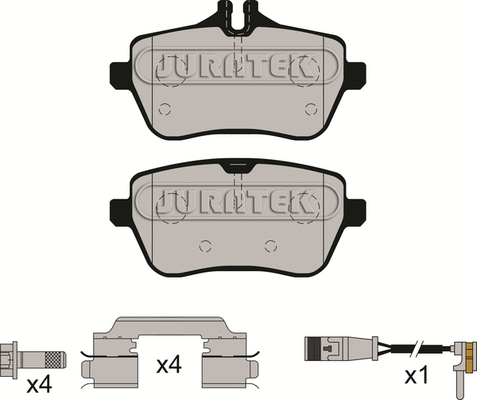 Brake Pad Set, disc brake (JCP8234)