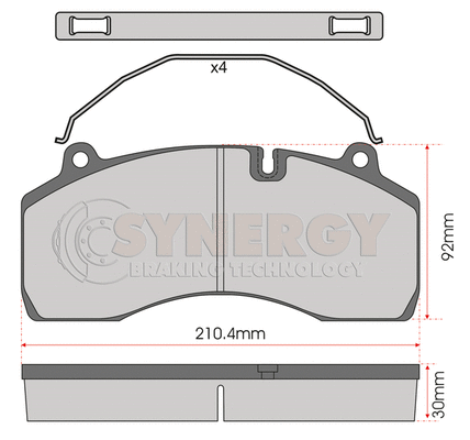 Brake Pad Set, disc brake (SYN3119)