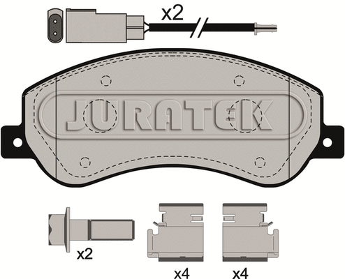 Brake Pad Set, disc brake (JCP112)