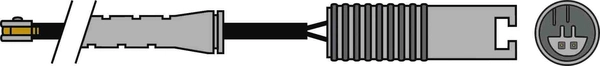 Warning Contact, brake pad wear (JCW164)