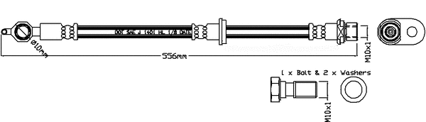 Brake Hose (JBH1230R)