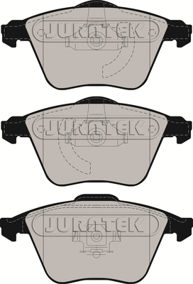 Brake Pad Set, disc brake (JCP1706)