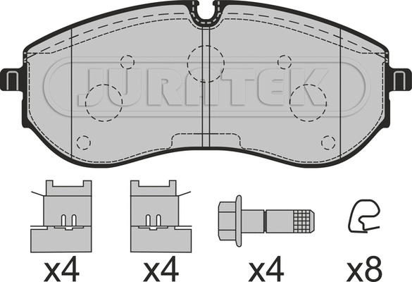 Brake Pad Set, disc brake (JCP8314)