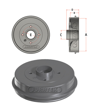 Brake Drum (JDR064)
