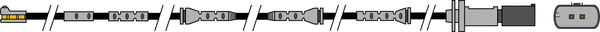 Warning Contact, brake pad wear