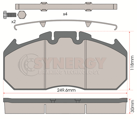Brake Pad Set, disc brake (SYN3404)
