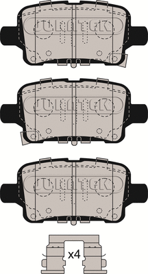 Brake Pad Set, disc brake (JCP8160)