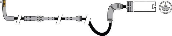 Warning Contact, brake pad wear