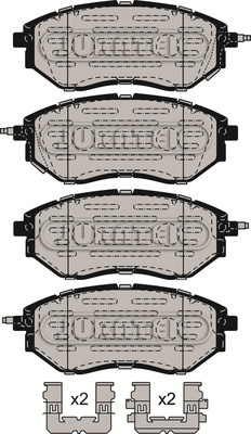 Brake Pad Set, disc brake (JCP8522)