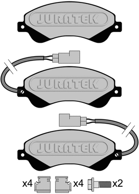 Brake Pad Set, disc brake (JCP117)