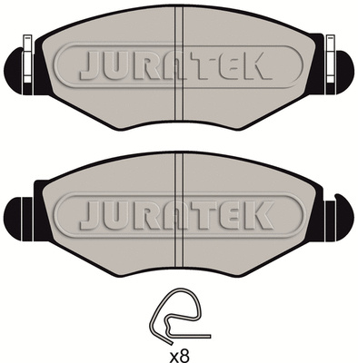 Brake Pad Set, disc brake (JCP1378)
