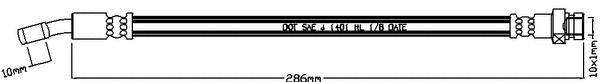 Brake Hose (JBH1216R)