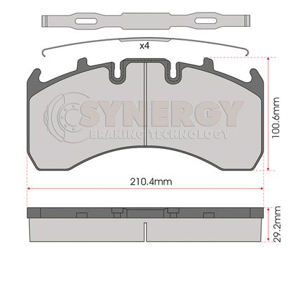 Brake Pad Set, disc brake (SYN3624)