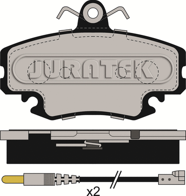 Brake Pad Set, disc brake (JCP845)