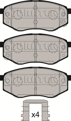 Brake Pad Set, disc brake (JCP4005)