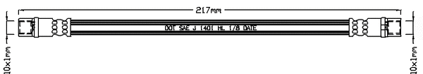 Brake Hose (JBH1057)