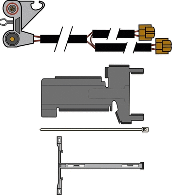 Warning Contact, brake pad wear (JCW270)