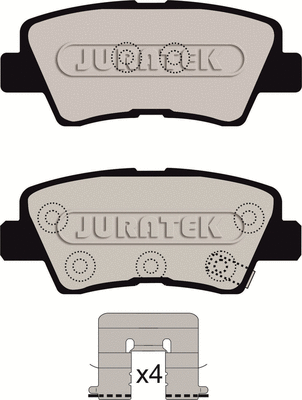 Brake Pad Set, disc brake (JCP8083)