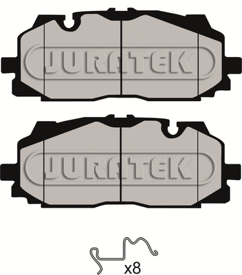 Brake Pad Set, disc brake (JCP8163)