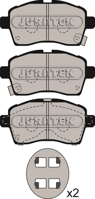 Brake Pad Set, disc brake (JCP8531)