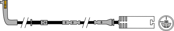 Warning Contact, brake pad wear