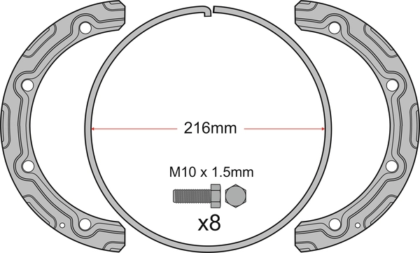 Accessory Kit, disc brake pad (JCK401)