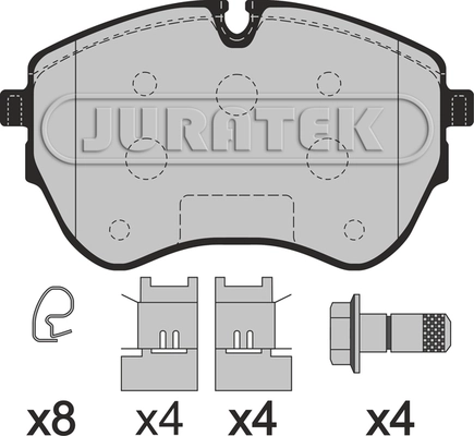 Brake Pad Set, disc brake (JCP8605)