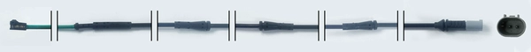 Warning Contact, brake pad wear (JCW344)