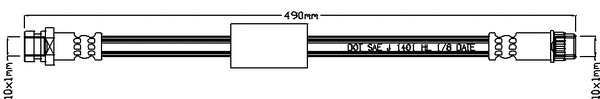 Brake Hose (JBH1106R)
