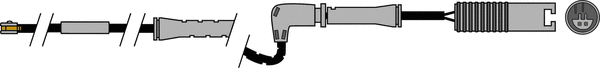 Warning Contact, brake pad wear (JCW190)
