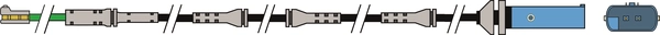 Warning Contact, brake pad wear (JCW381)