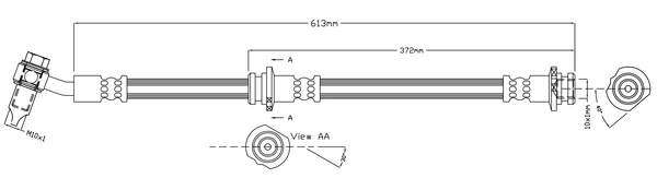 Brake Hose (JBH1432R)