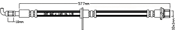 Brake Hose (JBH1083R)