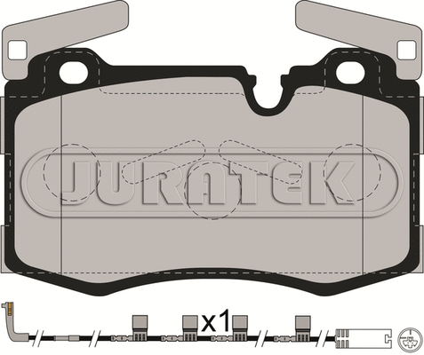 Brake Pad Set, disc brake (JCP8232)