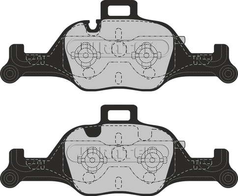 Brake Pad Set, disc brake (JCP8252)