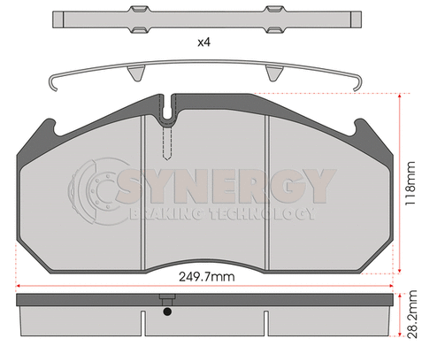 Brake Pad Set, disc brake (SYN3760)