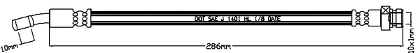Brake Hose (JBH1216L)