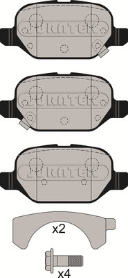 Brake Pad Set, disc brake (JCP4464)