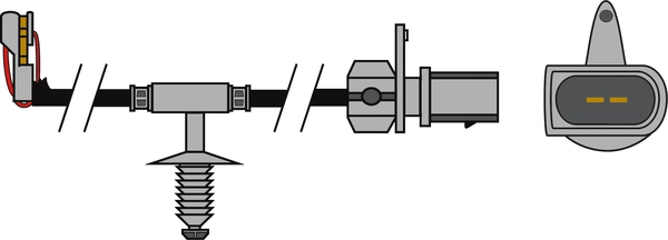Warning Contact, brake pad wear (JCW371)