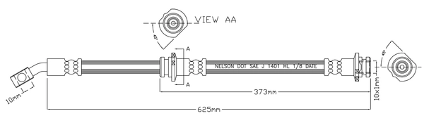 Brake Hose (JBH1402L)