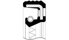Shaft Seal, crankshaft (040946-V)