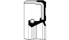 Shaft Seal, crankshaft (040801-V)