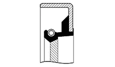 Shaft Seal, crankshaft (047343-S)
