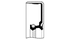 Shaft Seal, crankshaft (412235-S)