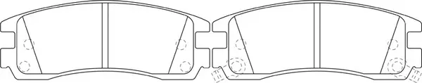 Brake Pad Set, disc brake (FP0508)