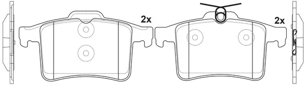 Brake Pad Set, disc brake (FP1449)