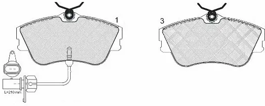 Brake Pad Set, disc brake (FP3264E)