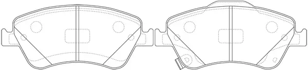 Brake Pad Set, disc brake (FP1571)